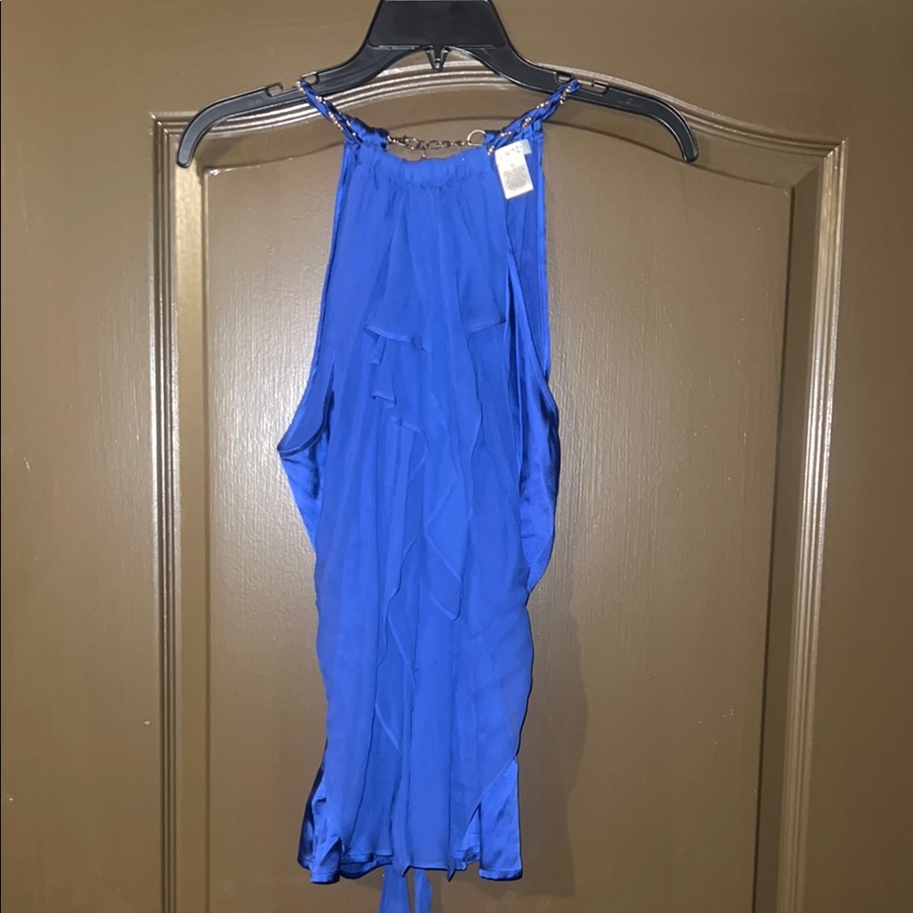 Cache Vibrant Blue Top